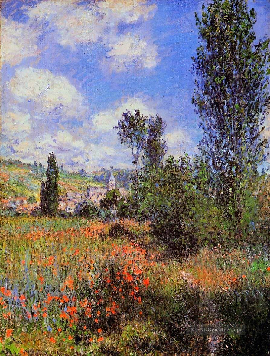 Lane in der Poppy Fields Ile Saintmartin Claude Monet Ölgemälde